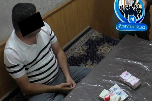 Surxondaryoda hokimlik vakili pora olayotganda qo‘lga olindi