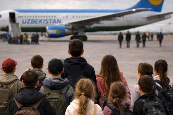 Rossiyadan ota-ona qaramog‘isiz qolgan 14 nafar o‘zbekistonlik bola vatanga qaytarildi